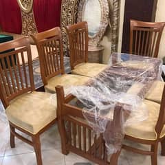 shesham wood dining/solid dining/dining chairs/dining for sale Lahore