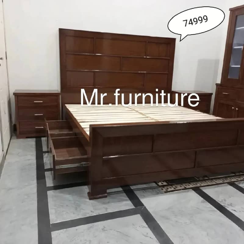solid bed/bedroom furniture/shesham wooden/room furniture 4
