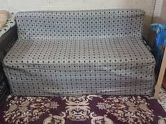 sofa cum bed with cover . can be used as both sofa and bed.