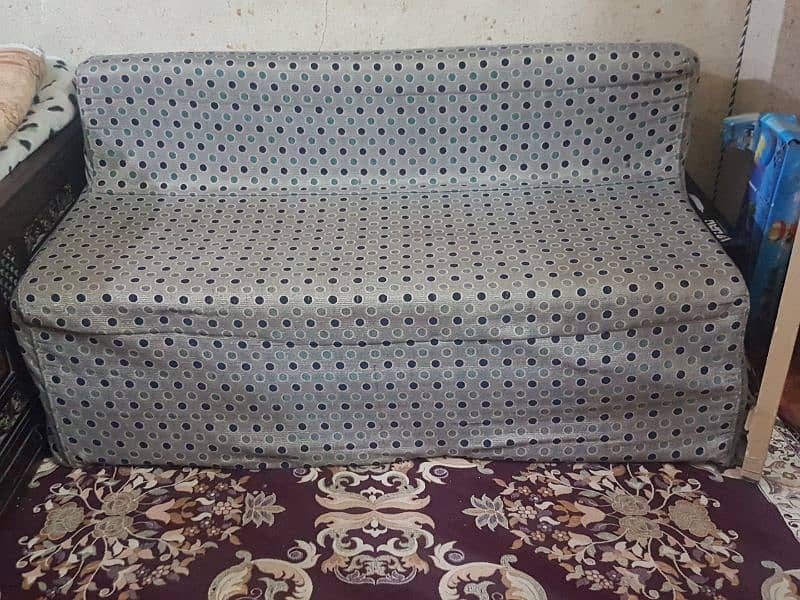 sofa cum bed with cover . can be used as both sofa and bed. 0