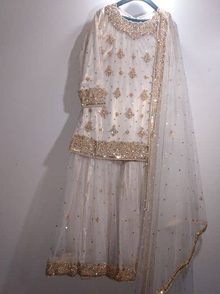 nikkah dress   from resham bridal brand Tariq road 3