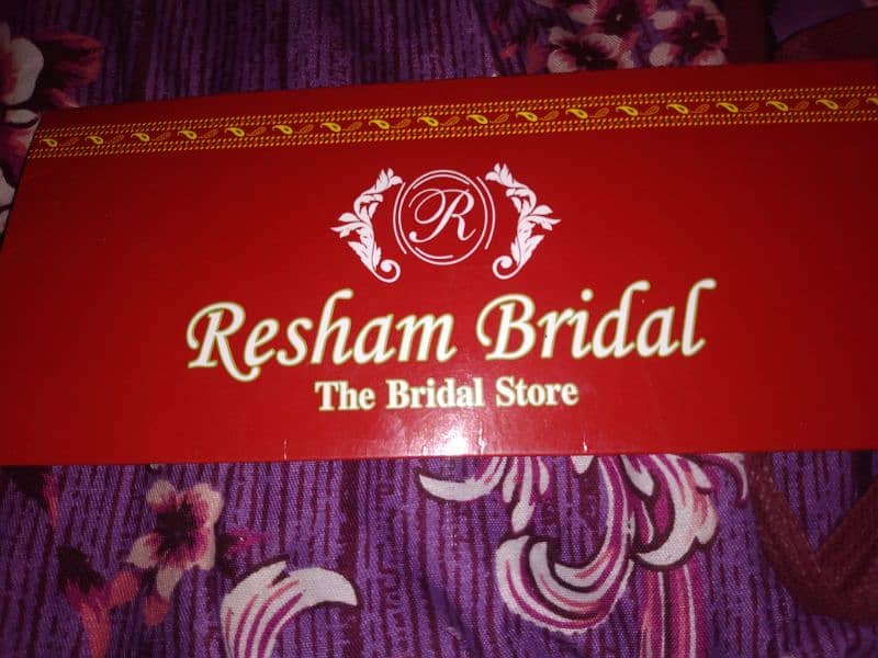 nikkah dress   from resham bridal brand Tariq road 4