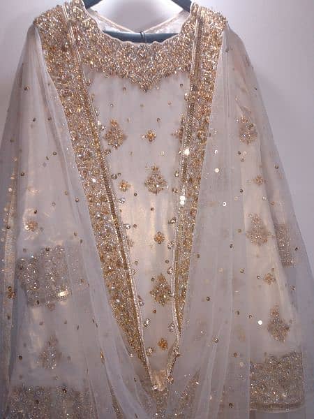 nikkah dress   from resham bridal brand Tariq road 11