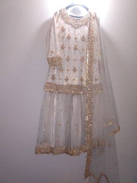 nikkah dress   from resham bridal brand Tariq road 14