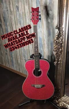 diamond sparkel acoustic guitar new guitar music classes available 0
