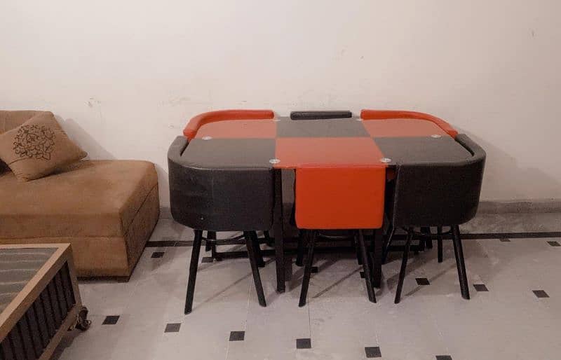 black n red dining table 2