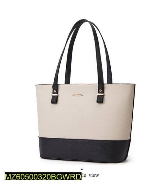 women's Leather plain shoulder bag 3pcs 1