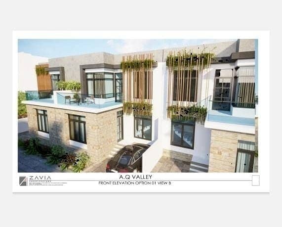 3 Rooms Luxury Villas By AQ Builders in Bahria Town Flats Villa Plots 16
