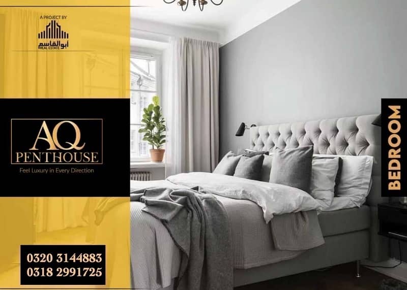 3 Rooms Luxury Villas By AQ Builders in Bahria Town Flats Villa Plots 19