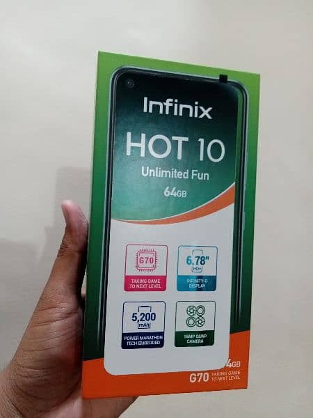 Infinix Hot 10 4/64 GB Black Color 0