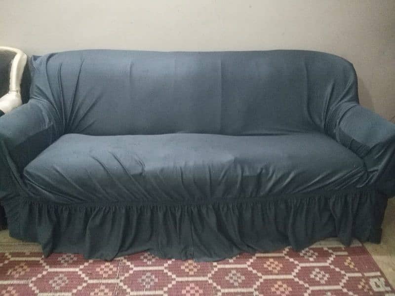 Good Condition Sofa with cover. 1