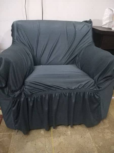 Good Condition Sofa with cover. 3