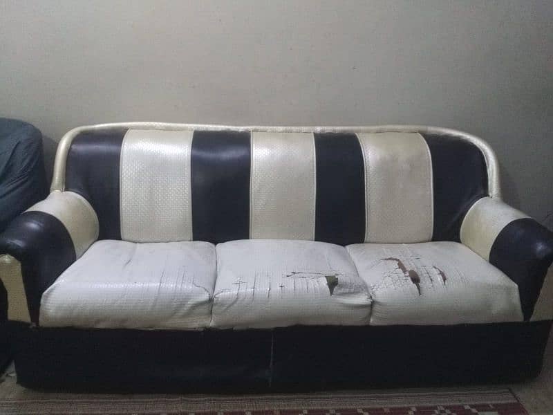 Good Condition Sofa with cover. 6