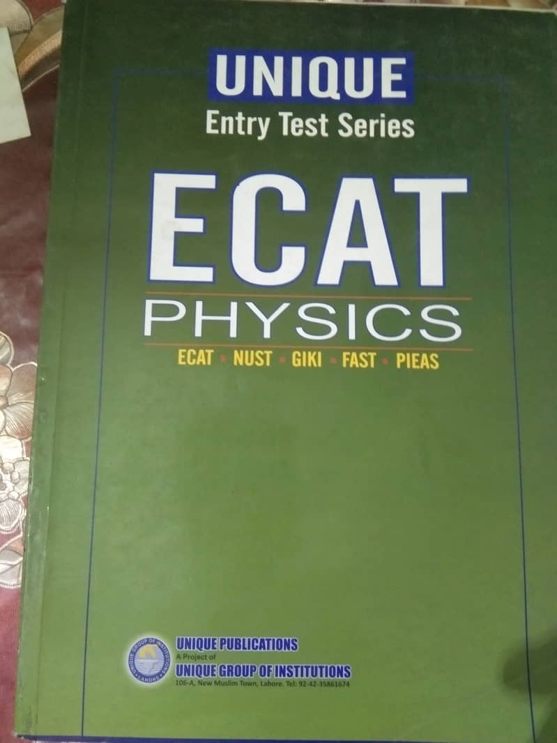 KIPS & UNIQUE ECAT & MDCAT Entry Test Books 4