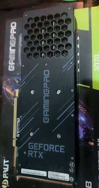 RTX 3070 palit gaming pro non mined with box 2