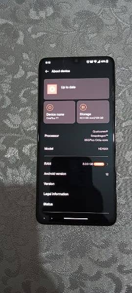 OnePlus 7T 8/128 condition 10/10 2