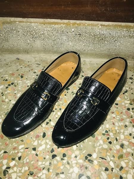 Loafers In BLACK SHINE Size(42) 2