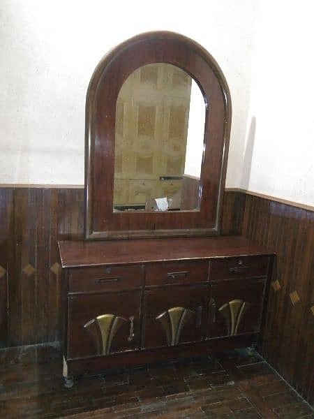 wooden bed and dressing table 5