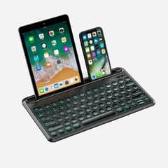Multidevic Wireless Rechargable Keyboard | 7 Color Backlit | Jellycomb