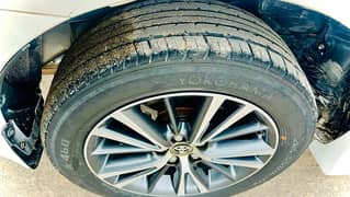 yakohama tyres 205/55 R16 with good condition in altis 1.6 car