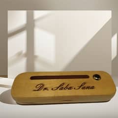 Wooden Pen and Card/Mobile Holder