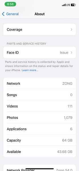 iphone x 64gb PTA approved 2