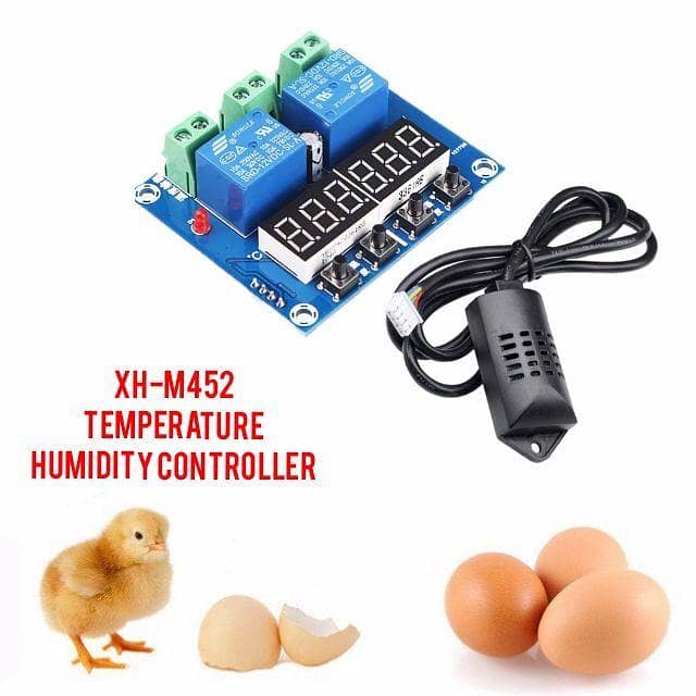 XH-M452 LED Digital Thermostat Temperature Humidity Controller Relay 2