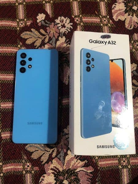 Samsung A32 with box exchange and price negotiable 5