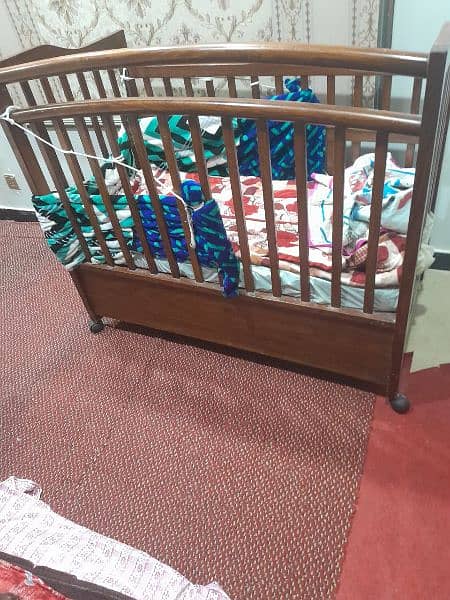 wooden baby cot best quality 1
