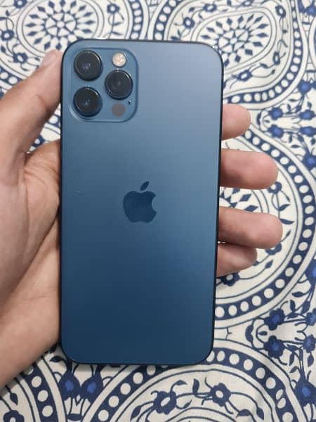 IPHONE 12 pro 128 GB Pacific blue colour PTA Approved 1