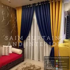 Fancy Design Malai Velvet Nd Net Curtains Setup 30% Off, Saim Interior