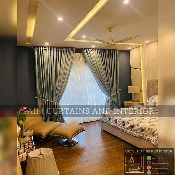 Fancy Design Malai Velvet Nd Net Curtains Setup 30% Off, Saim Interior 6
