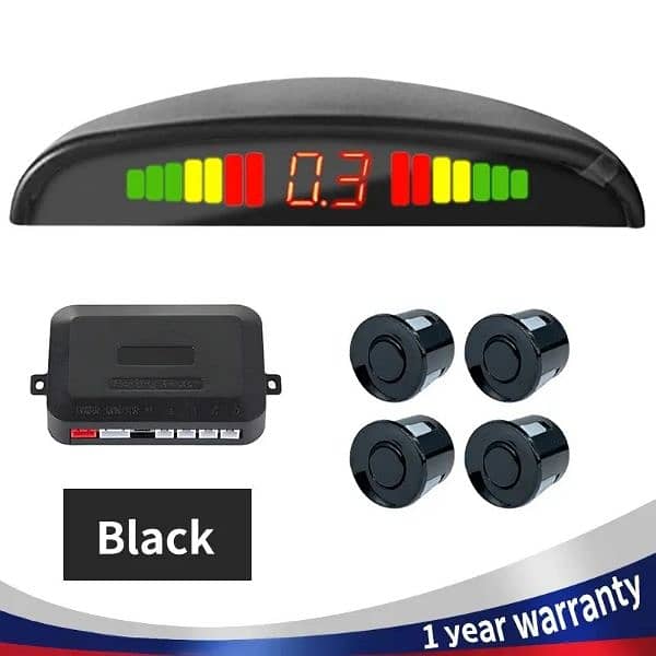 Parking Sensor Kit Buzzer 22mm 4 Reverse Backup Radar Audible Al 1