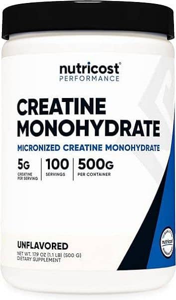 Nutricost Creatine Monohydrate Micronized Powder 500G 1