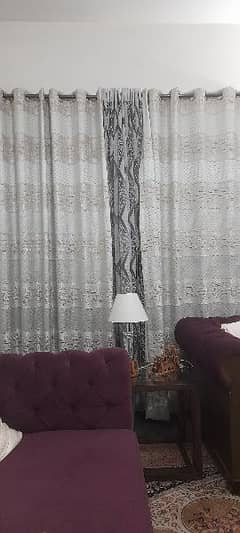 Sale on Gray Silk and Organza curtains - 4 Piece Curtains