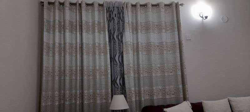Sale on Gray Silk and Organza curtains - 4 Piece Curtains 1