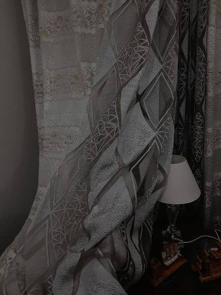 Sale on Gray Silk and Organza curtains - 4 Piece Curtains 12