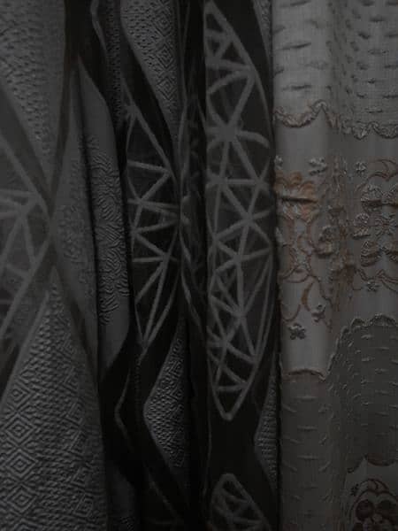 Sale on Gray Silk and Organza curtains - 4 Piece Curtains 15