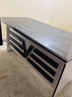 Office wooden marble table