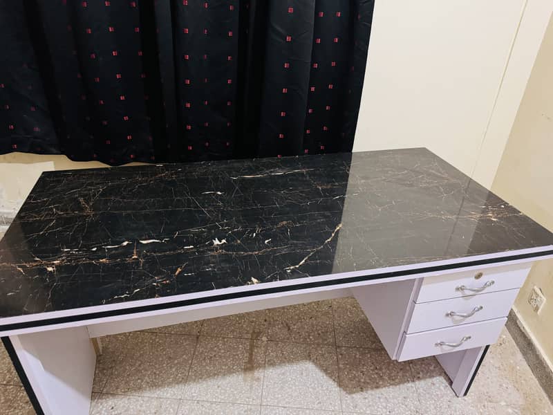 Office wooden marble table 8