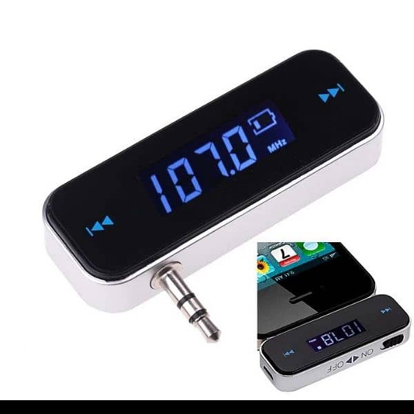 3.5mm FM Transmitter for Smartphone MP3 Player Audio Device 9