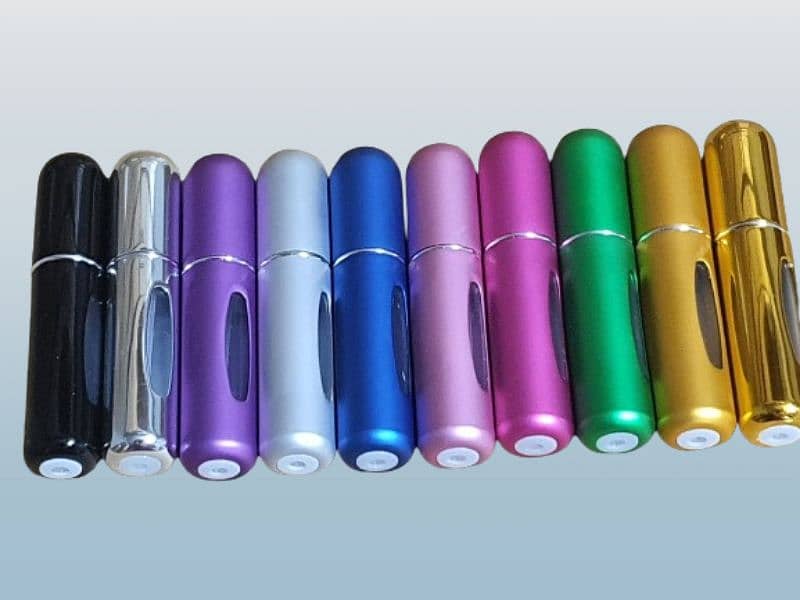 Portable mini refillable perfume atomizer liquid container aluminum. 3