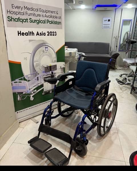 Wheelchair Foldable | wheel Chair High Quality New & Used | in Karachi 12