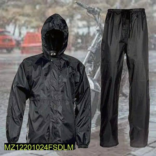 2pcs waterproof unisex raincoat 1