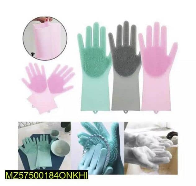 Rubber Magic Dishwashing Gloves 1