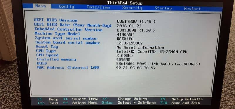 Lenovo Thinkpad core i3 6
