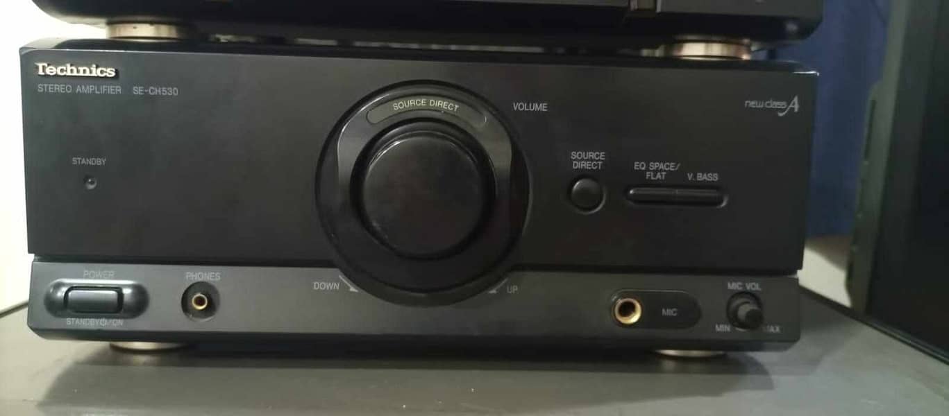 technics se-ch530 stereo amp new class A japan. with remot. 6
