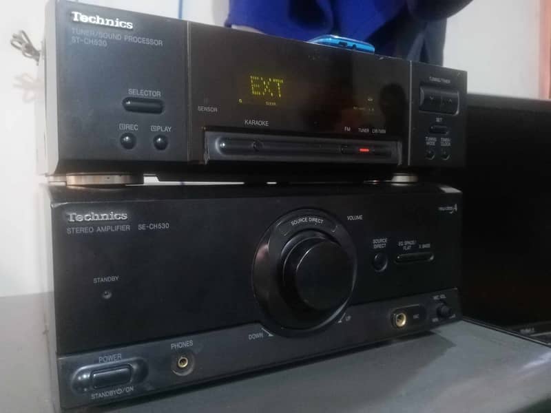 technics se-ch530 stereo amp new class A japan. with remot. 13