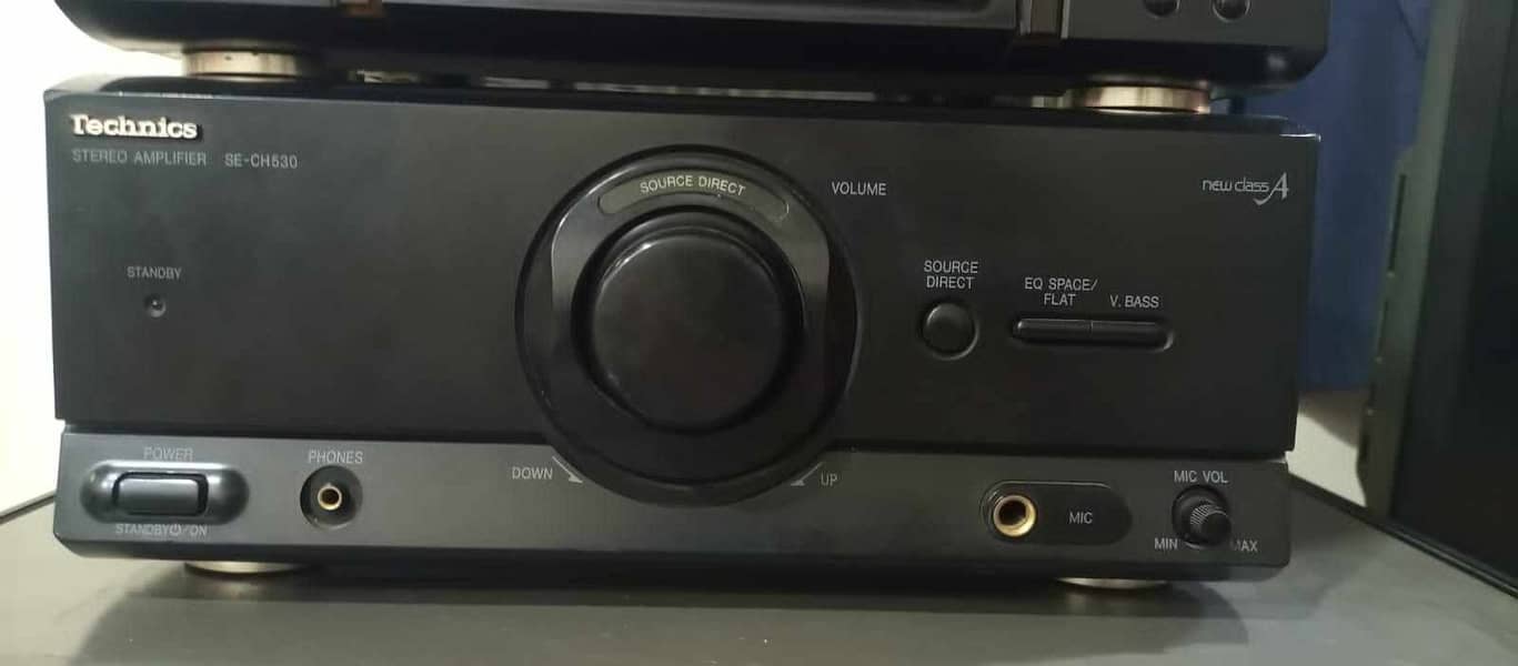 technics se-ch530 stereo amp new class A japan. with remot. 17