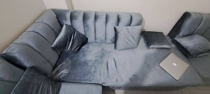 Brand new 7 seater L shape sofa set with cushions for sale 3